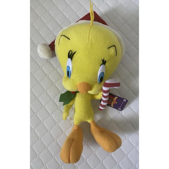 VINTAGE 1990s Looney Tunes 14" Christmas Tweety Bird Plush - NWT - Picture 1 of 3